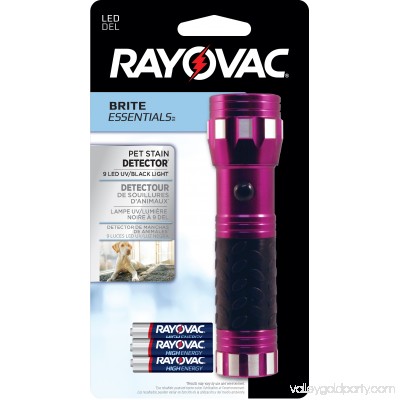 Rayovac Brite Essentials 3AAA LED Pet Stain Detector VBUV-BD 550707882